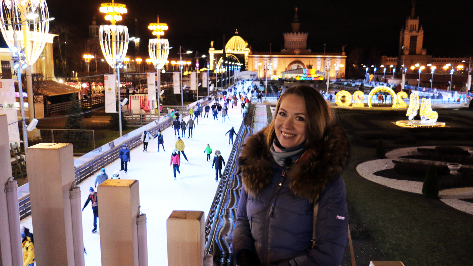Новогодняя Москва. Каток ВДНХ, в парке Горького, на Красной площади. Цены. Обзор (видео) ПРОГУЛКИ ПО МОСКВЕ